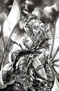 Red Sonja She Devil With A Sword #3 Cover P Inc 1:7 Mike Rooth Black & White Full Art Variant