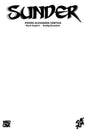 Sunder #1 Cover E Blank Sketch Variant