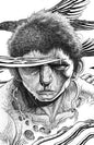 Karman Blade #1 (Of 4) Cover C 1 in 25 Ian Bertram Black & White Virgin Wraparound Variant (Mature)