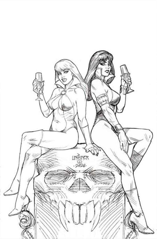 Vampirella (2026) #5 Cover P 1 in 10 Joseph Michael Linsner Line Art Full Art Variant