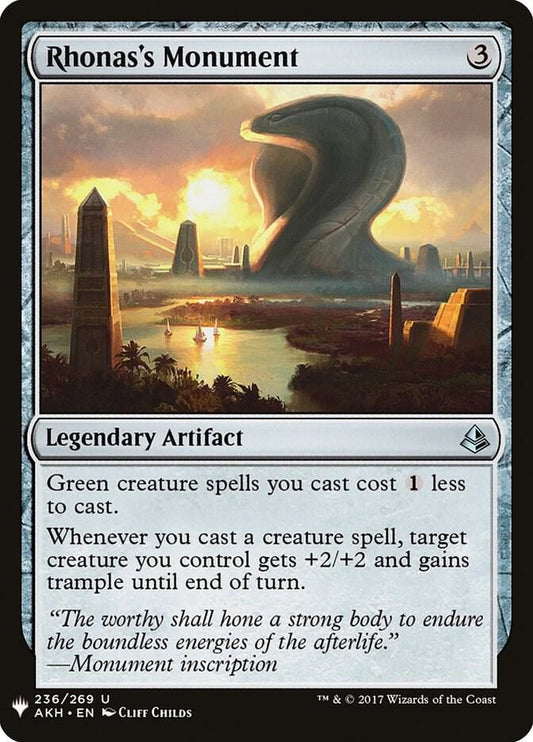 Rhonas's Monument-The List Reprints-U-Normal
