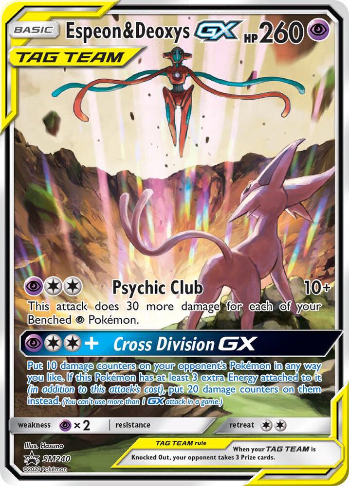 Espeon & Deoxys GX - SM240-SM Promos-Promo-Holofoil
