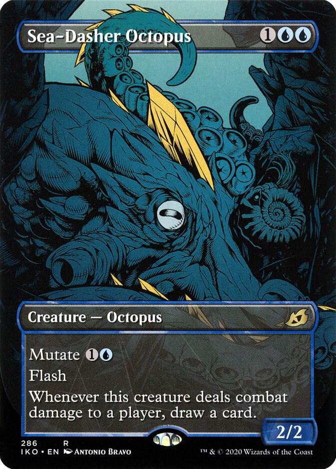 Sea-Dasher Octopus (Showcase)-Ikoria: Lair of Behemoths-R-Foil