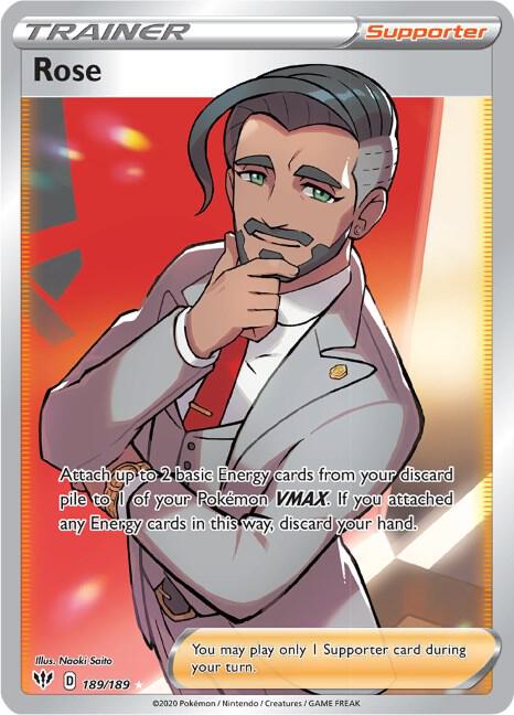 Rose (Full Art)-SWSH03: Darkness Ablaze-Ultra Rare-Holofoil
