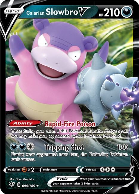 Galarian Slowbro V-SWSH03: Darkness Ablaze-Ultra Rare-Holofoil