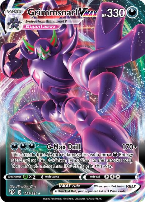 Grimmsnarl VMAX-SWSH03: Darkness Ablaze-Ultra Rare-Holofoil