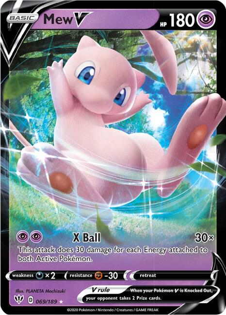 Mew V-SWSH03: Darkness Ablaze-Ultra Rare-Holofoil