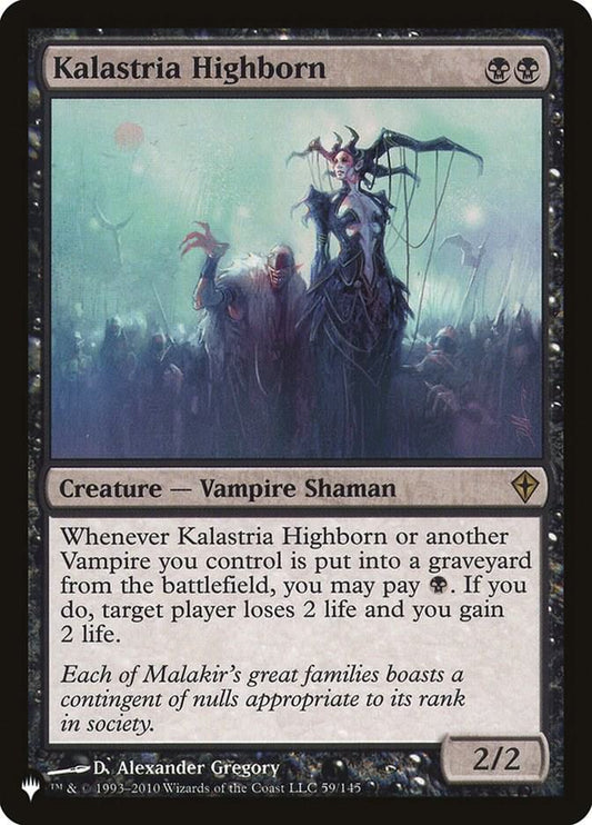 Kalastria Highborn-The List Reprints-R-Normal