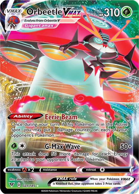 Orbeetle VMAX-SWSH04: Vivid Voltage-Ultra Rare-Holofoil