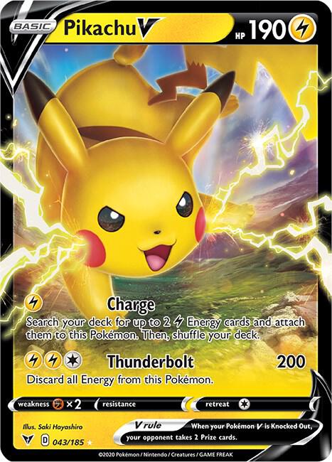 Pikachu V-SWSH04: Vivid Voltage-Ultra Rare-Holofoil