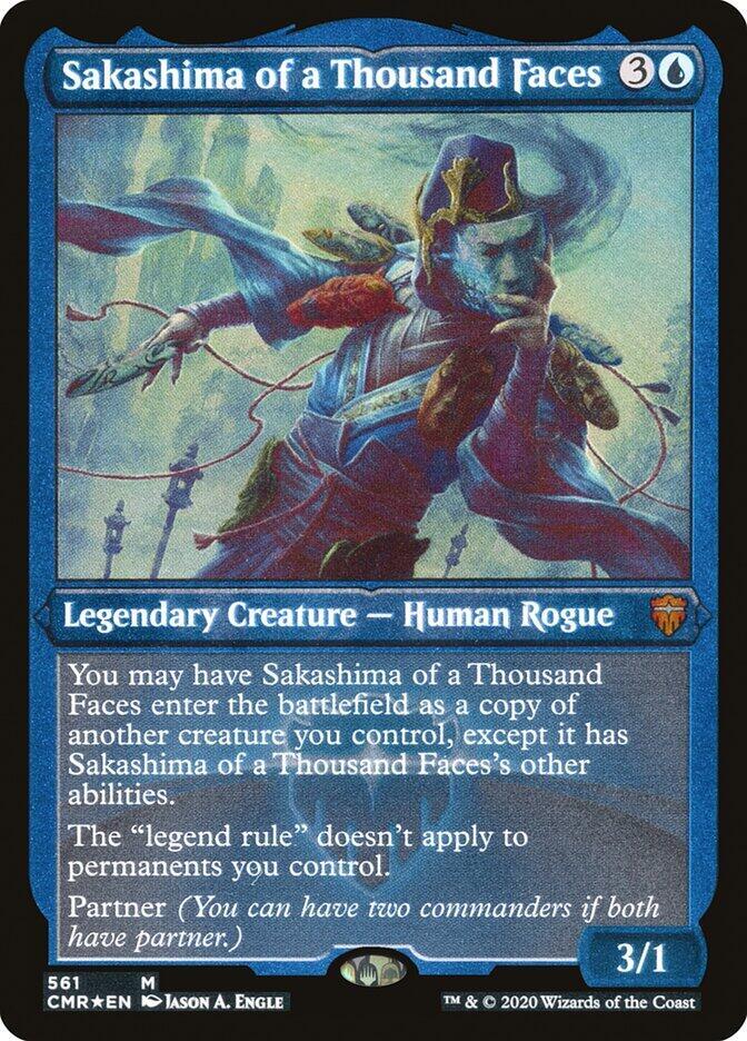 Sakashima of a Thousand Faces (Foil Etched)-Commander Legends-M-Foil