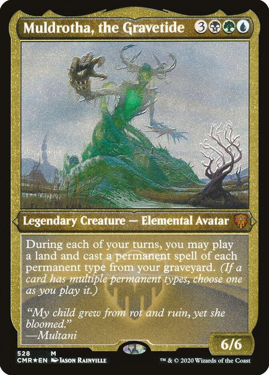 Muldrotha, the Gravetide (Foil Etched)-Commander Legends-M-Foil