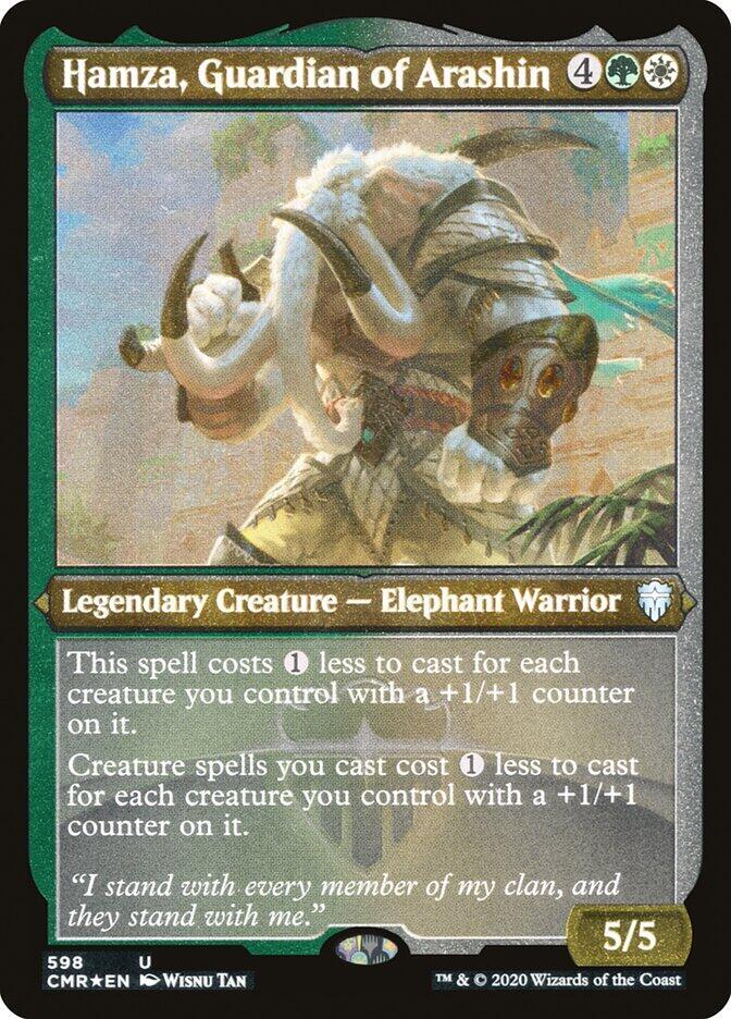 Hamza, Guardian of Arashin (Foil Etched)-Commander Legends-U-Foil