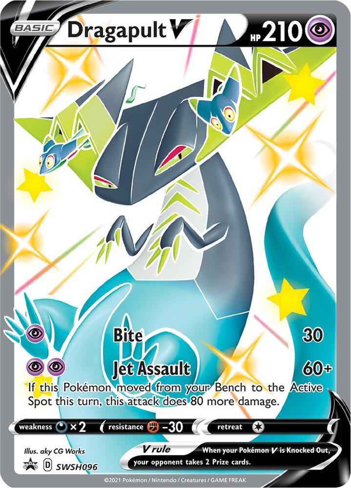 Dragapult V - SWSH096-SWSH: Sword & Shield Promo Cards-Promo-Holofoil