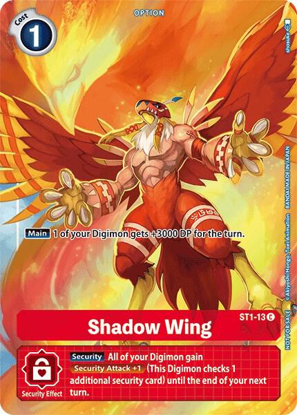 Shadow Wing - ST1-13 (Tamer's Evolution Box)-Starter Deck 01: Gaia Red-Promo-Foil