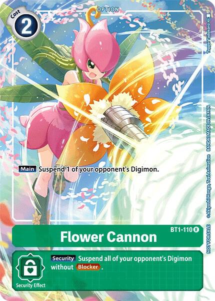 Flower Cannon - BT1-110 (Tamer's Evolution Box)-Release Special Booster 1.0-Promo-Foil
