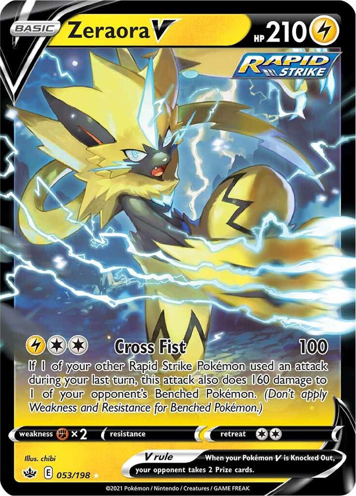 Zeraora V-SWSH06: Chilling Reign-Ultra Rare-Holofoil