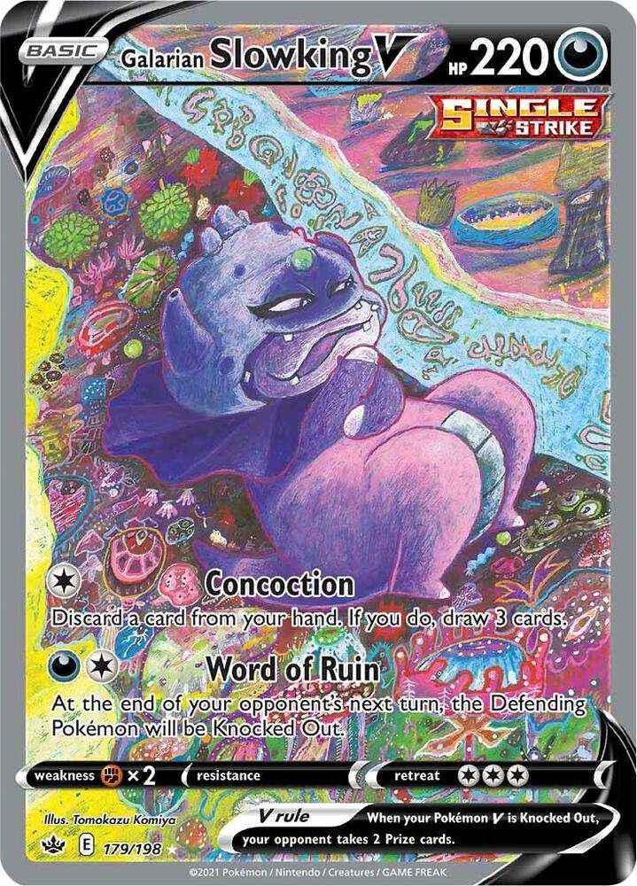 Galarian Slowking V (Alternate Full Art)-SWSH06: Chilling Reign-Ultra Rare-Holofoil