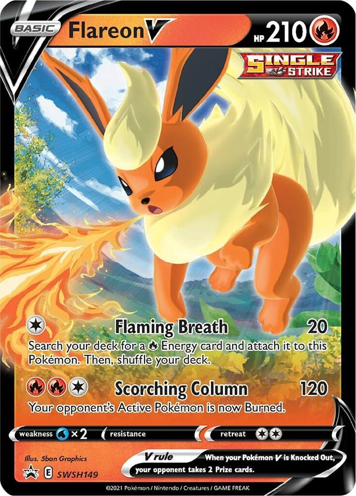 Flareon V - SWSH149-SWSH: Sword & Shield Promo Cards-Promo-Holofoil