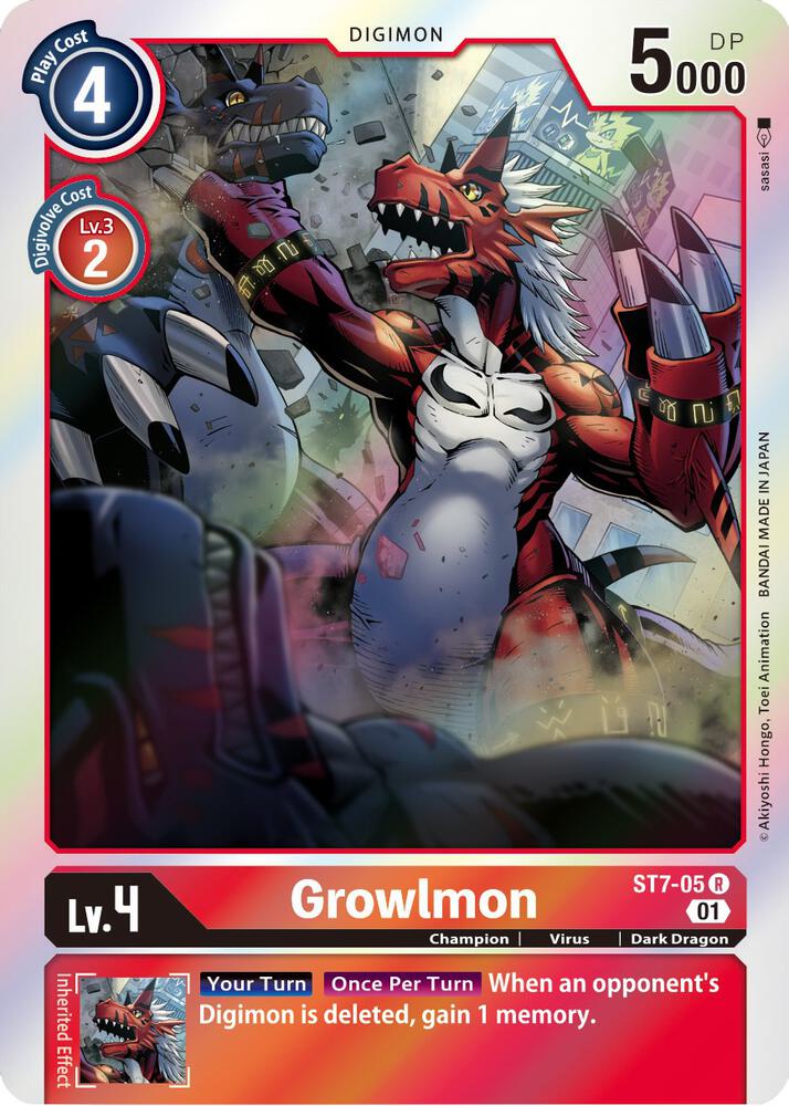 Growlmon-Starter Deck 07: Gallantmon-Rare-Foil