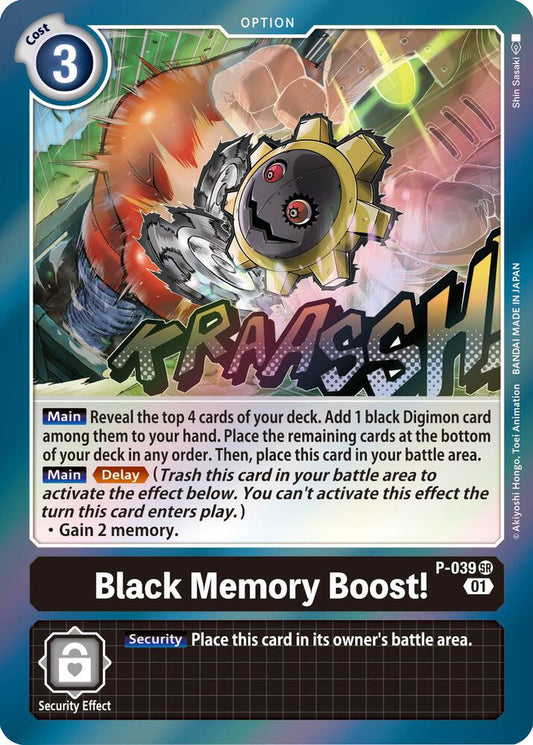 Black Memory Boost!-Digimon Promotion Cards-Super Rare-Foil