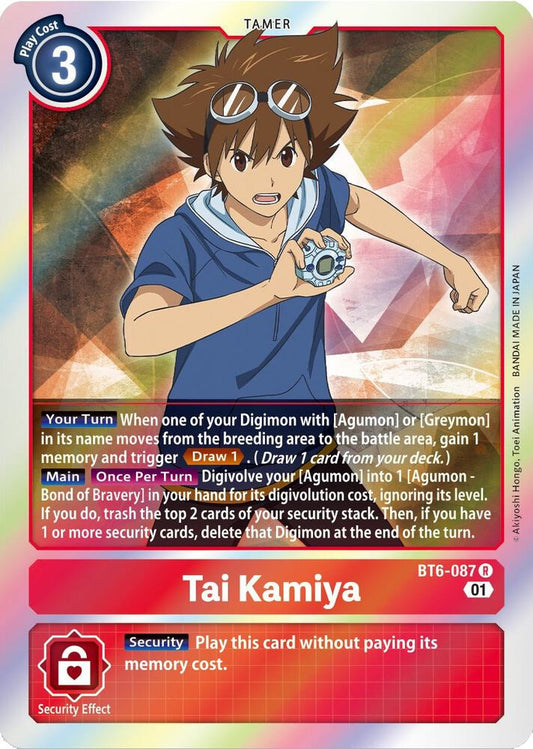 Tai Kamiya-Double Diamond-Rare-Foil