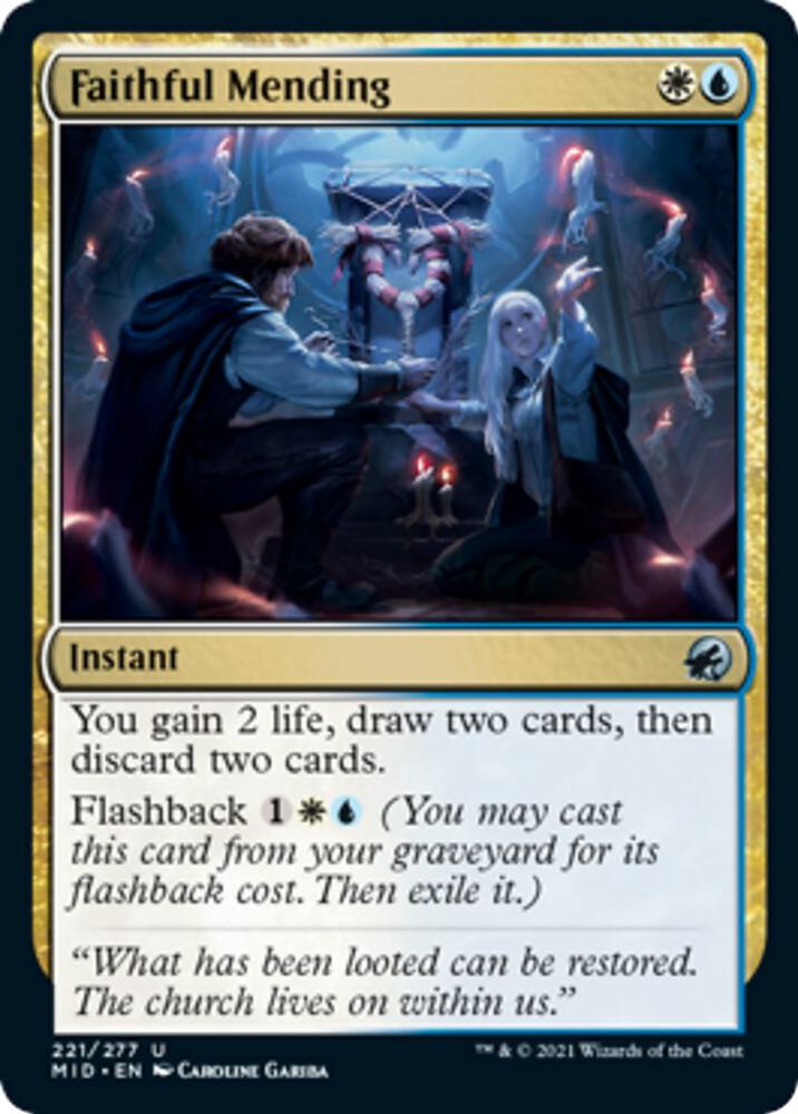 Faithful Mending-Innistrad: Midnight Hunt-U-Foil