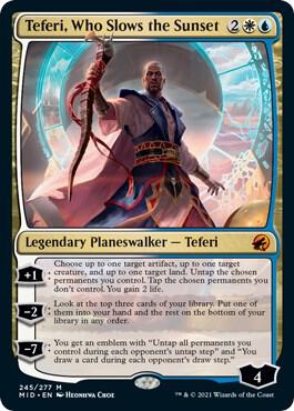 Teferi, Who Slows the Sunset-Innistrad: Midnight Hunt-M-Normal