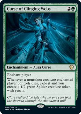 Curse of Clinging Webs-Commander: Innistrad: Midnight Hunt-R-Normal