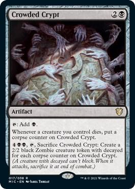 Crowded Crypt-Commander: Innistrad: Midnight Hunt-R-Normal
