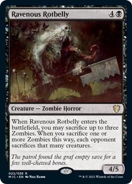 Ravenous Rotbelly-Commander: Innistrad: Midnight Hunt-R-Normal