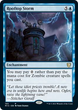 Rooftop Storm-Commander: Innistrad: Midnight Hunt-R-Normal