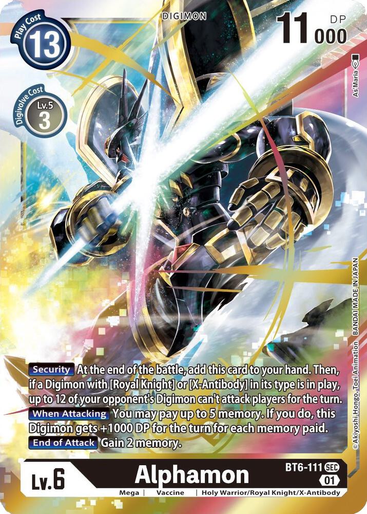 Alphamon-Double Diamond-Secret Rare-Foil