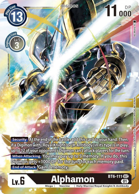 Alphamon-Double Diamond-Secret Rare-Foil