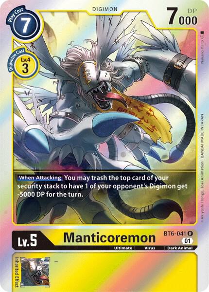 Manticoremon-Double Diamond-Rare-Foil