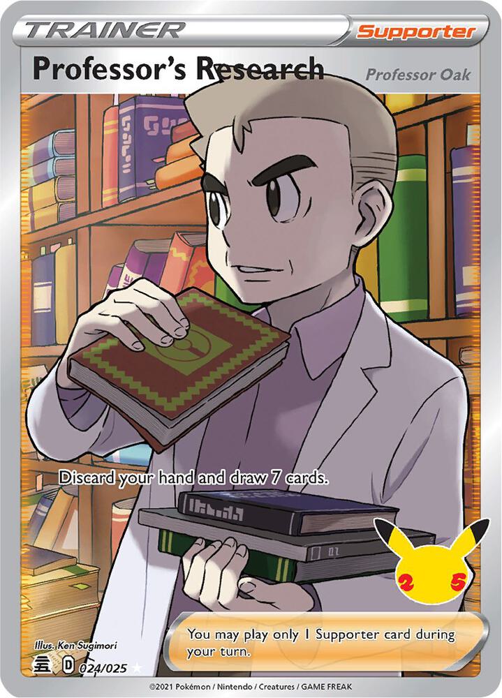 Professor's Research [Professor Oak] (Full Art)-Celebrations-Ultra Rare-Holofoil