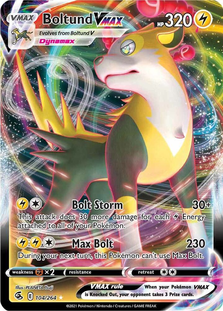 Boltund VMAX-SWSH08: Fusion Strike-Ultra Rare-Holofoil