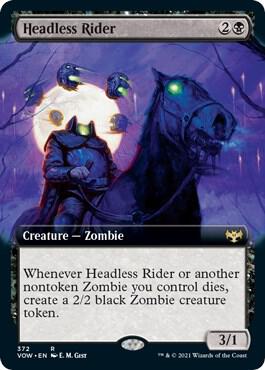 Headless Rider (Extended Art)-Innistrad: Crimson Vow-R-Normal