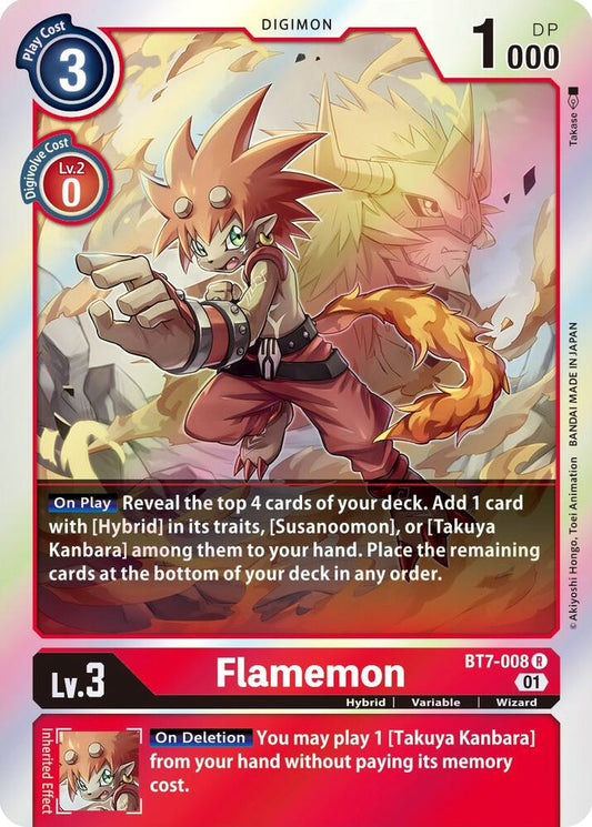 Flamemon-Next Adventure-Rare-Foil
