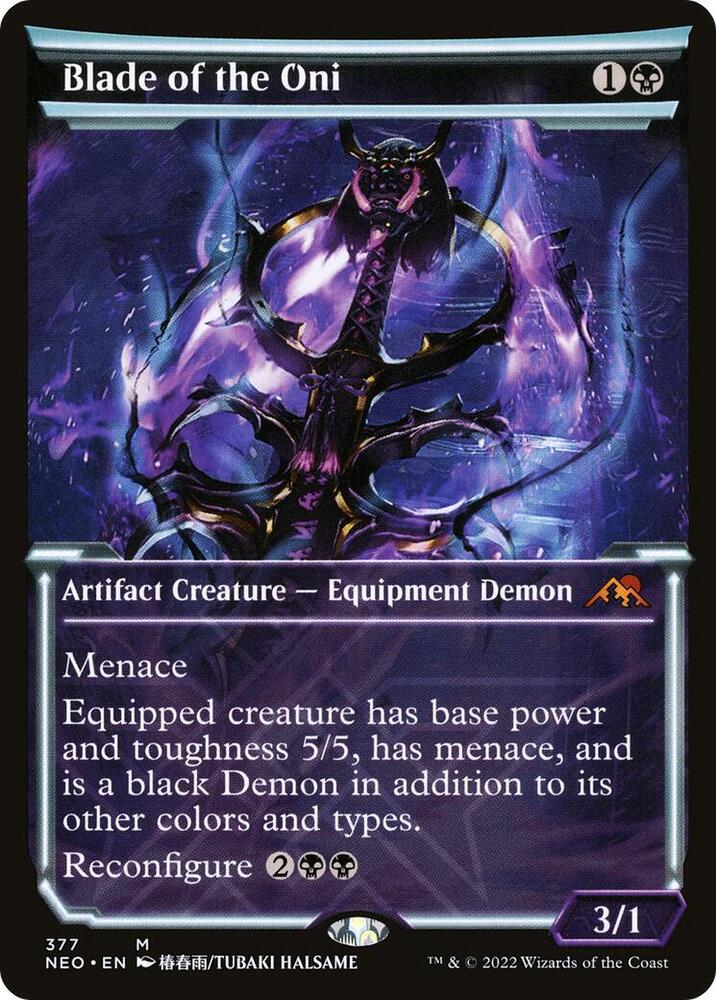 Blade of the Oni (Showcase)-Kamigawa: Neon Dynasty-M-Normal