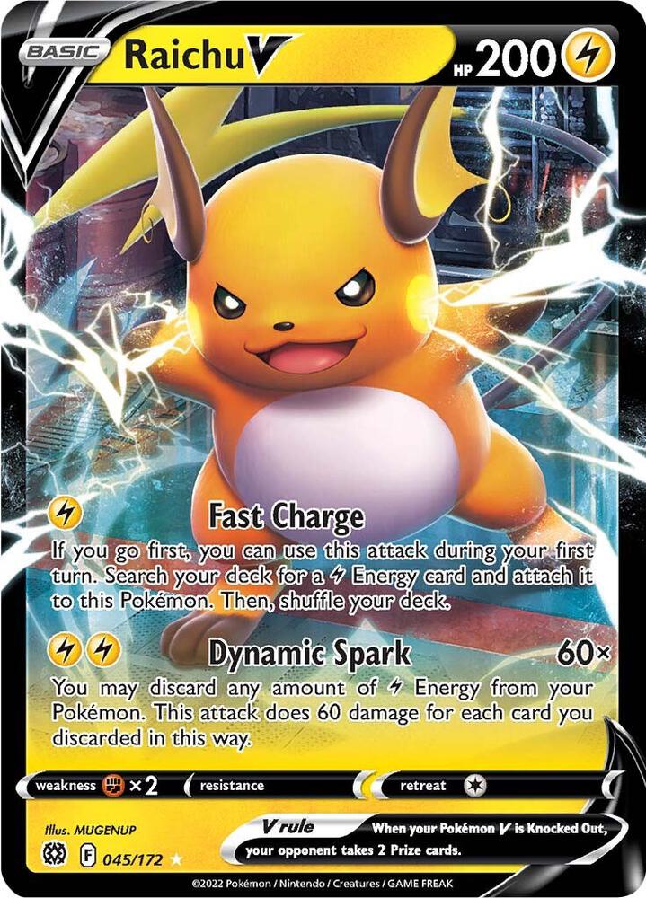 Raichu V-SWSH09: Brilliant Stars-Ultra Rare-Holofoil