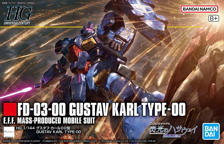 #264 FD-03-00 Gustav Karl Type-00 "Mobile Suit Gundam: Hathaway", Bandai Hobby HG 1/144 (Gundam Model Kit)
