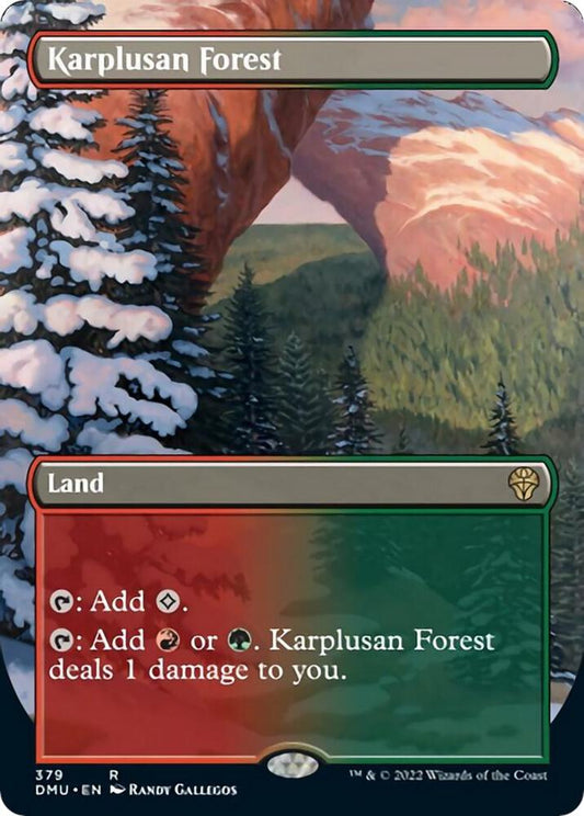 Karplusan Forest (Borderless)-Dominaria United-R-Normal