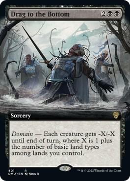 Drag to the Bottom (Extended Art)-Dominaria United-R-Foil