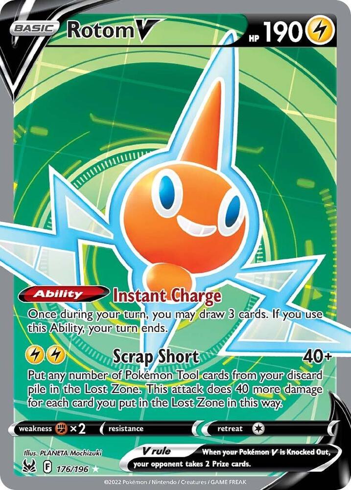 Rotom V (Full Art)-SWSH11: Lost Origin-Ultra Rare-Holofoil