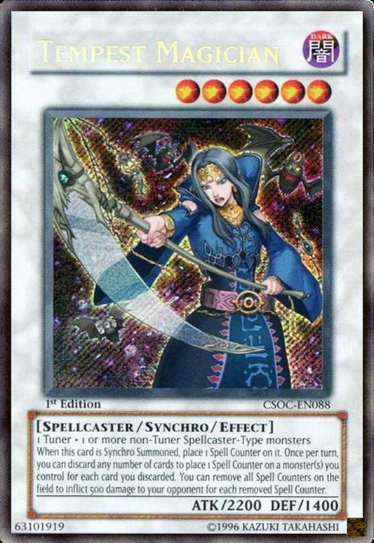Tempest Magician-Crossroads of Chaos-Secret Rare-1st Edition
