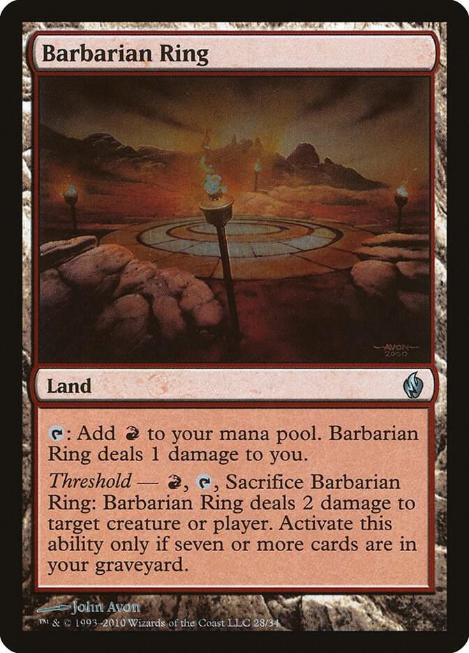 Barbarian Ring-Premium Deck Series: Fire and Lightning-U-Foil