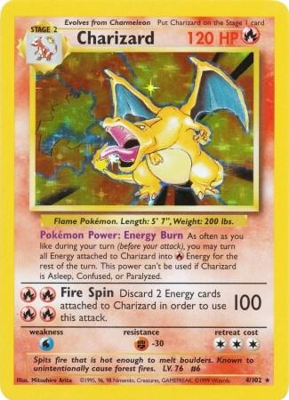 Charizard-Base Set-Holo Rare-Holofoil