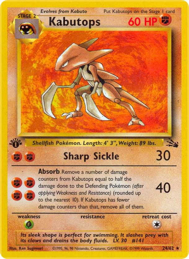 Kabutops (24)-Fossil-Rare-Unlimited