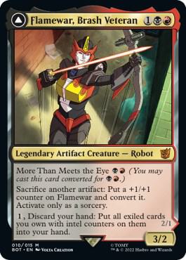 Flamewar, Brash Veteran-Universes Beyond: Transformers-M-Normal